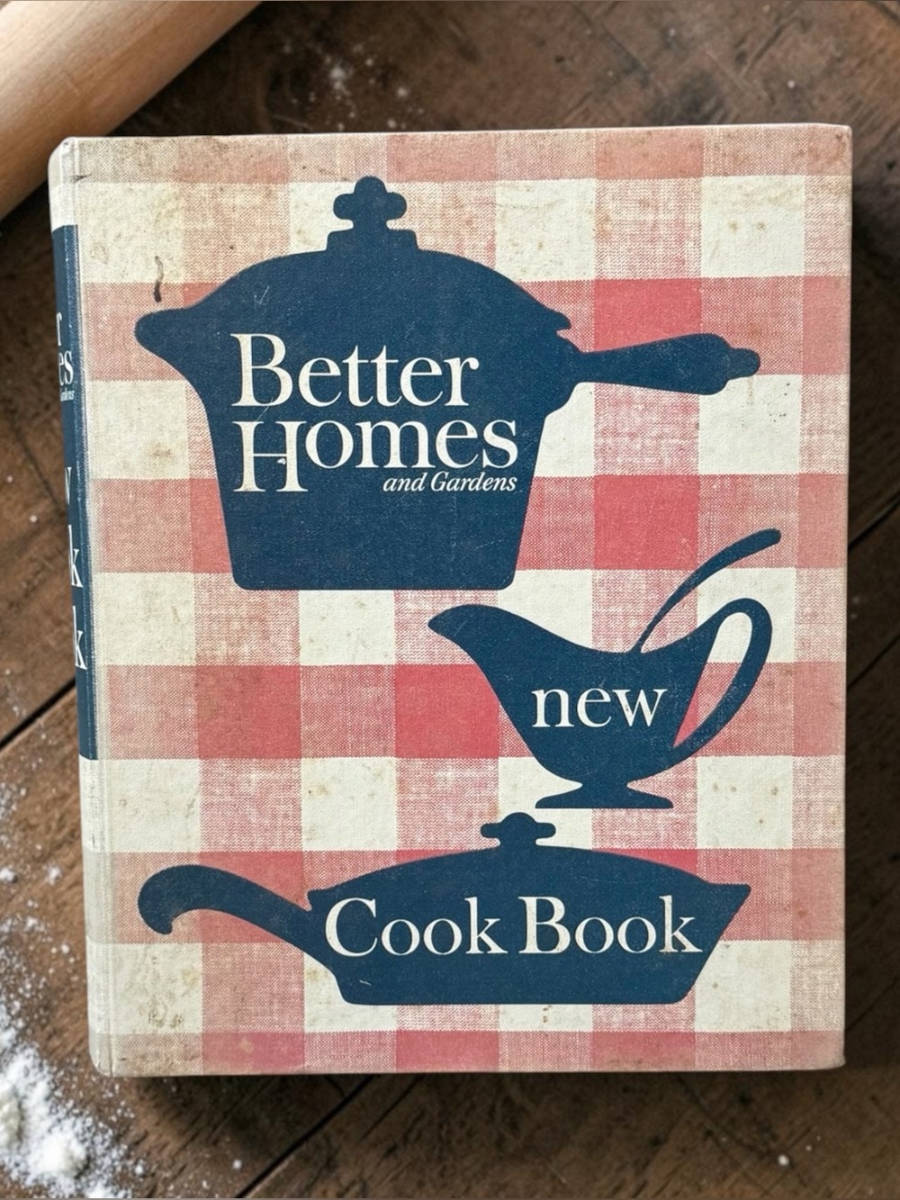 60s Vintage Better Homes & Gardens New Cook Book Red Plaid Hardcover Binder
